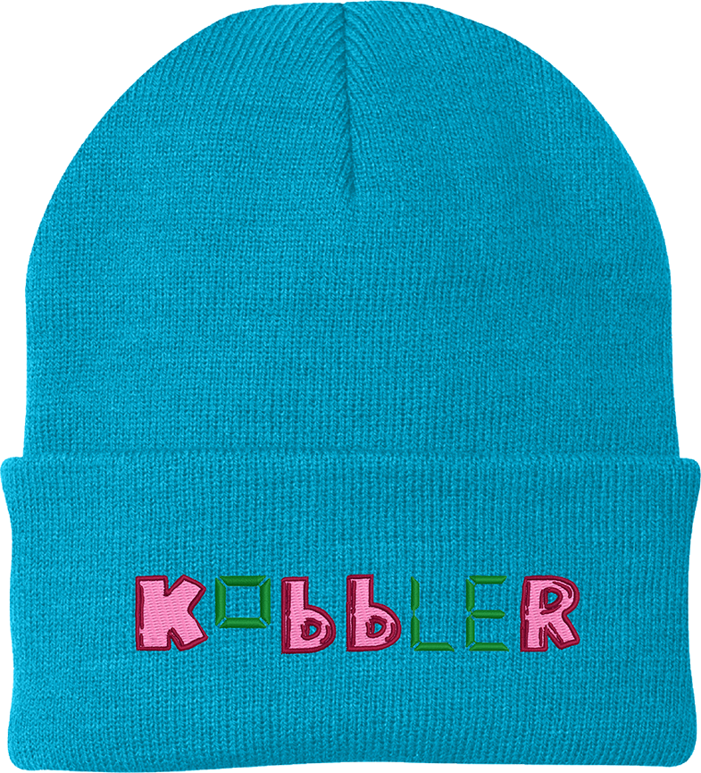 Kobbler Logo Beanie (Neon Blue)